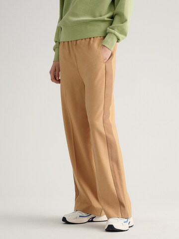 Wide Leg Pantalon GANT en beige : devant