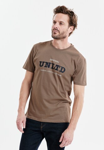 Cruz T-Shirt 'Trey' in Braun: predná strana