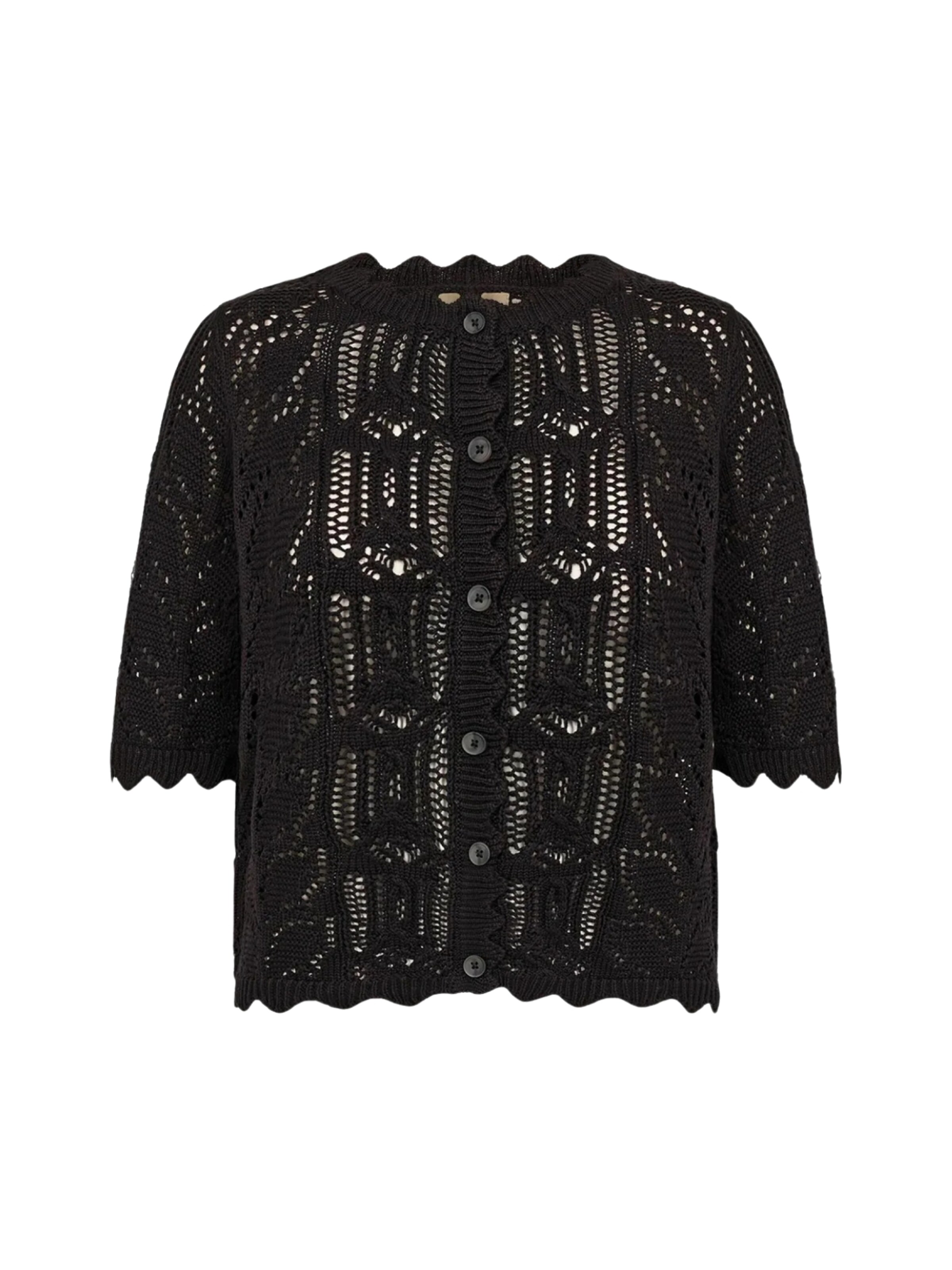 Soyaconcept Neuletakki värissä musta: etupuoli