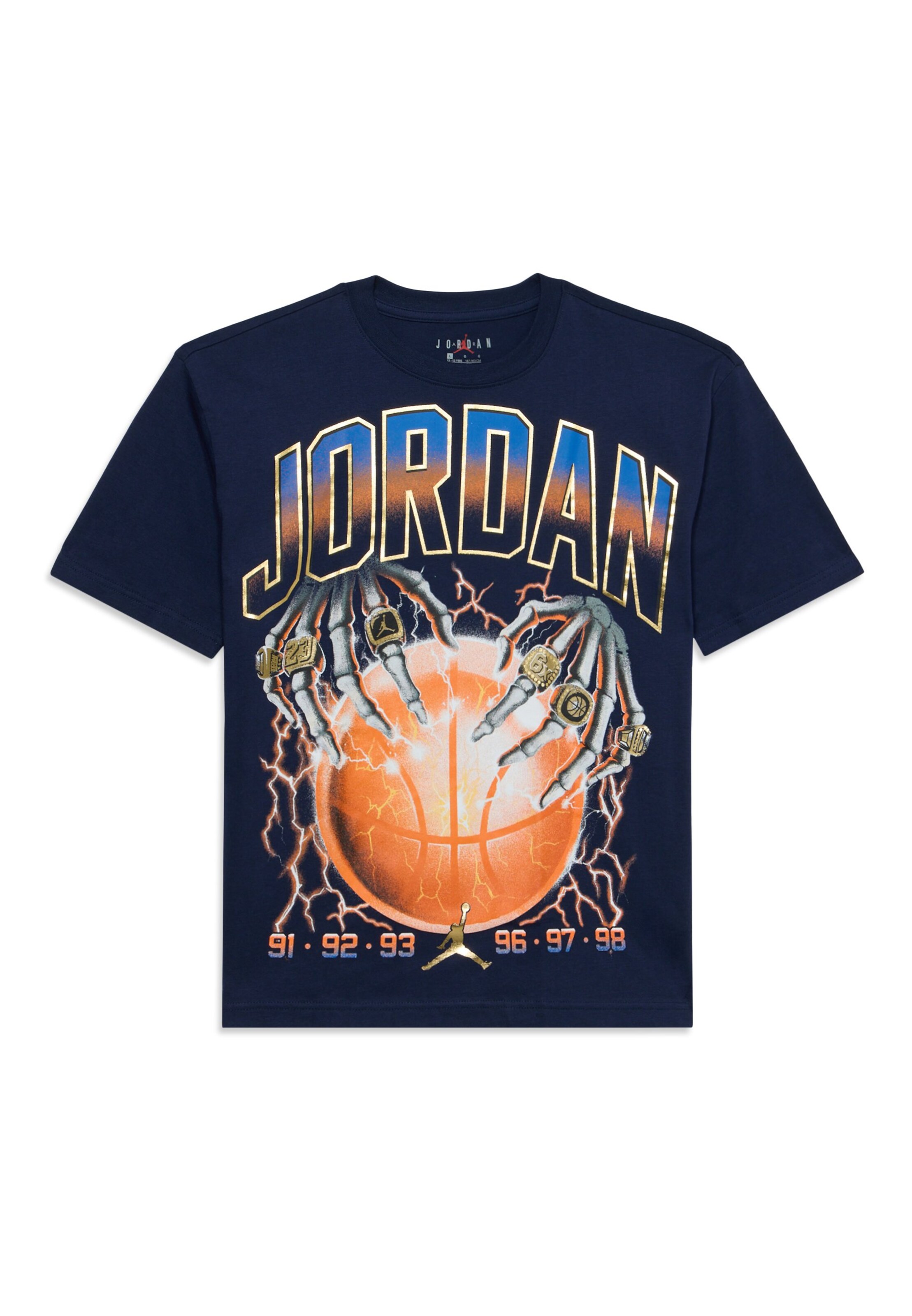 Jordan - Camisola 'SHOCK AND AHHH' em azul: frente
