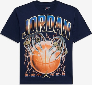 Maglietta 'SHOCK AND AHHH' di Jordan in blu: frontale
