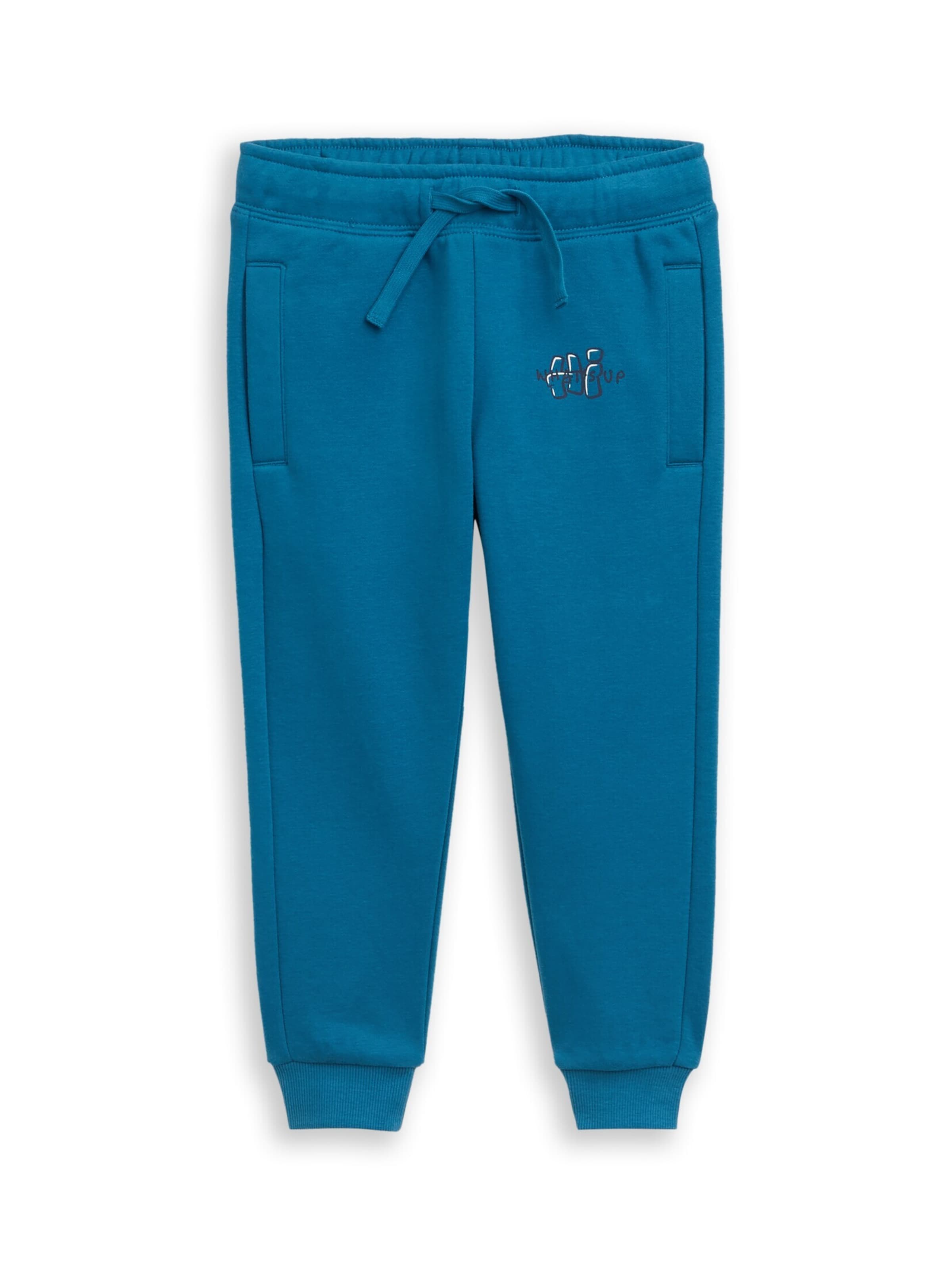TOM TAILOR Loosefit Broek in Blauw: voorkant