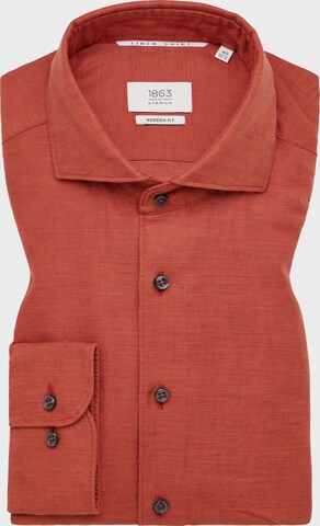 ETERNA Regular fit Button Up Shirt in Red