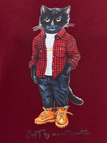 Cat e Lolette - Sudadera 'Country Cat' en rojo