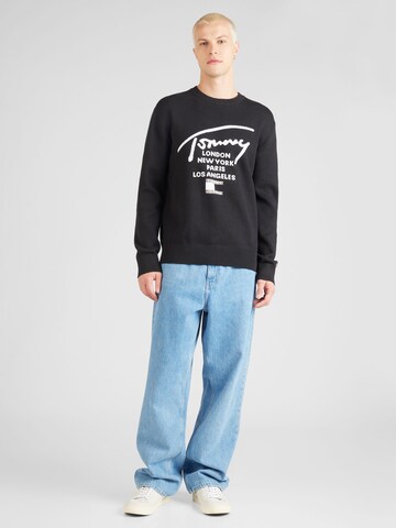 Tommy Jeans Pullover i sort