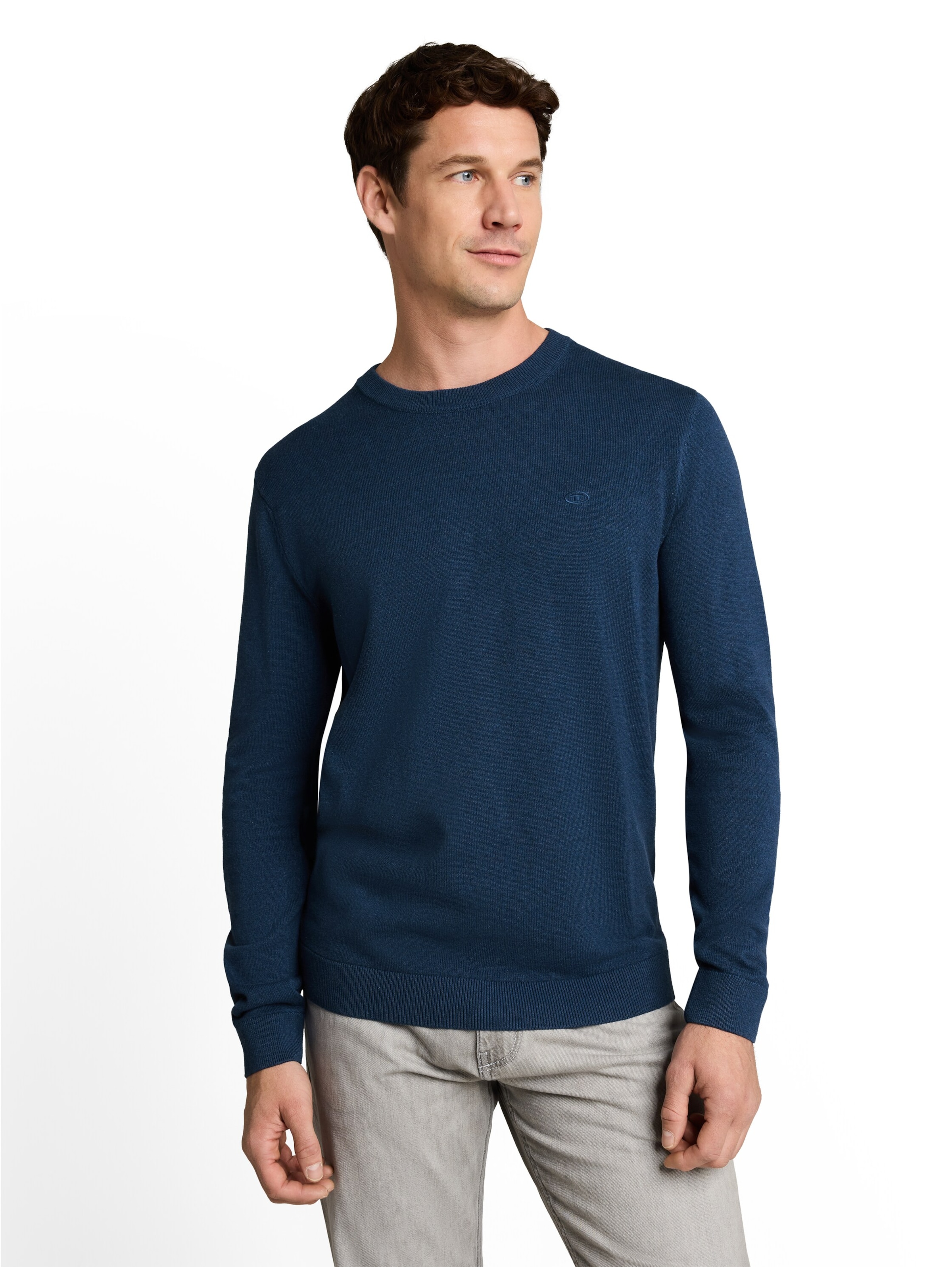 TOM TAILOR Sweter w kolorze niebieski: przód