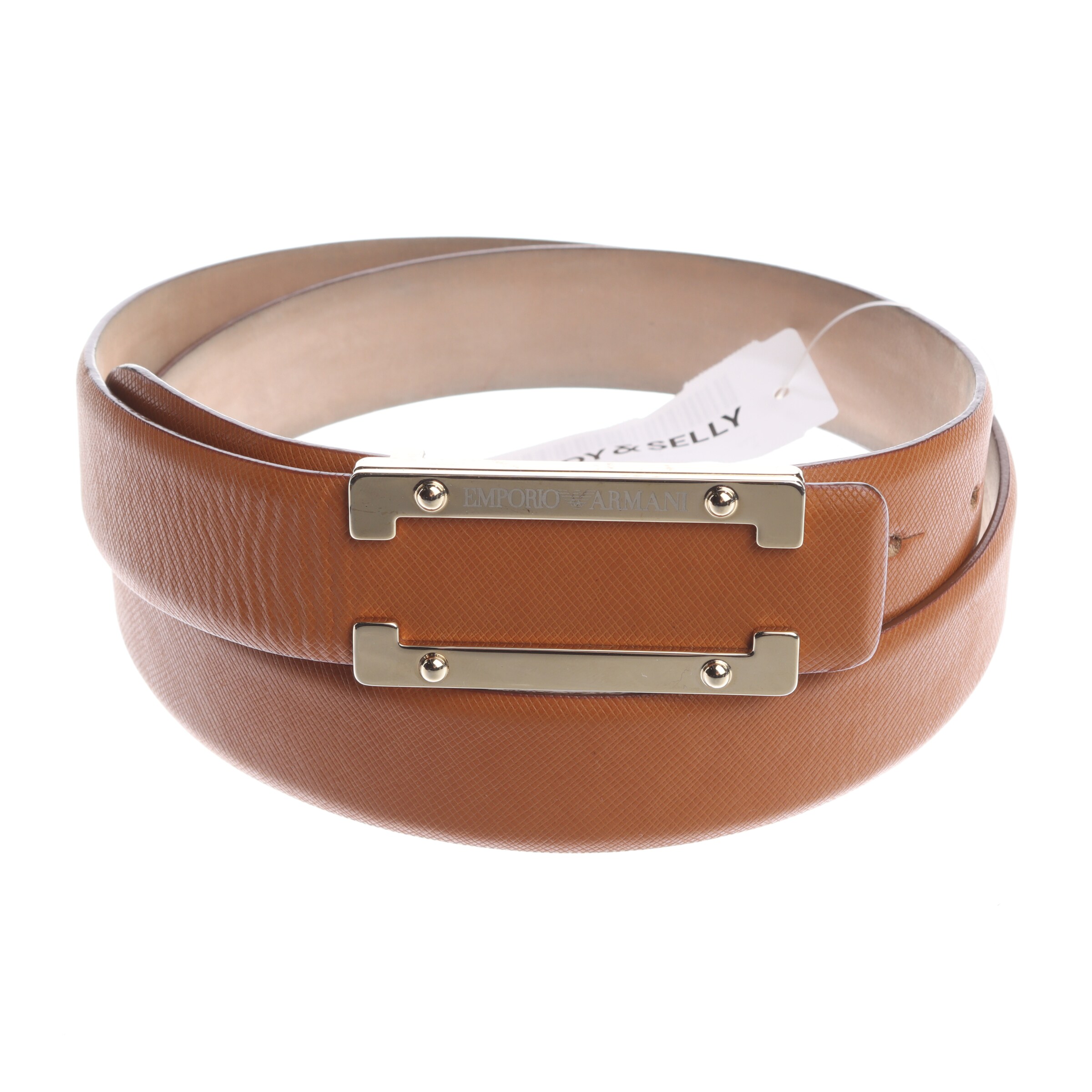 Emporio Armani Belt in XXL in Brown: front
