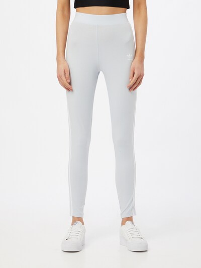 világoskék / fehér ADIDAS ORIGINALS Leggings, Modell nézet