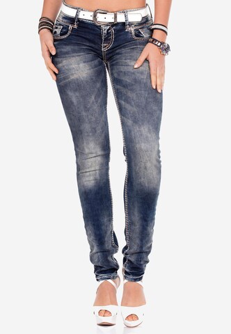 CIPO & BAXX Slimfit Jeans 'Valley' in Blauw: voorkant