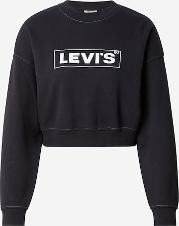 LEVI'S ® Sweatshirt 'Graphic Laundry Crew' in Schwarz: predná strana