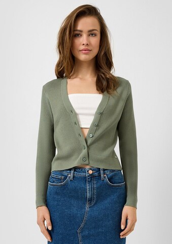 Cardigan QS en vert : devant