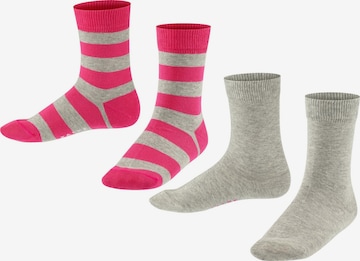 FALKE Sokken 'Happy Stripe' in Grijs: voorkant
