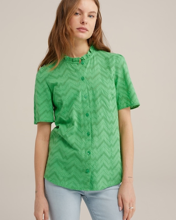 WE Fashion Bluse i grøn: forside