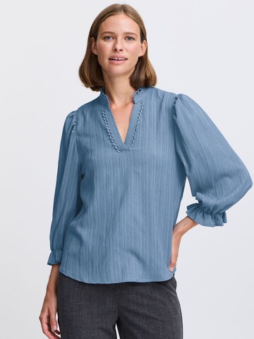 b.young Blouse 'Juliana' in Blue: front