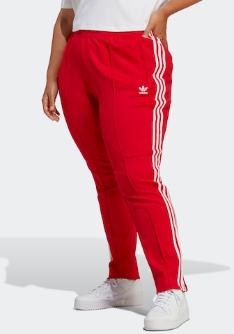 Loosefit Pantalon ADIDAS ORIGINALS en rouge : devant