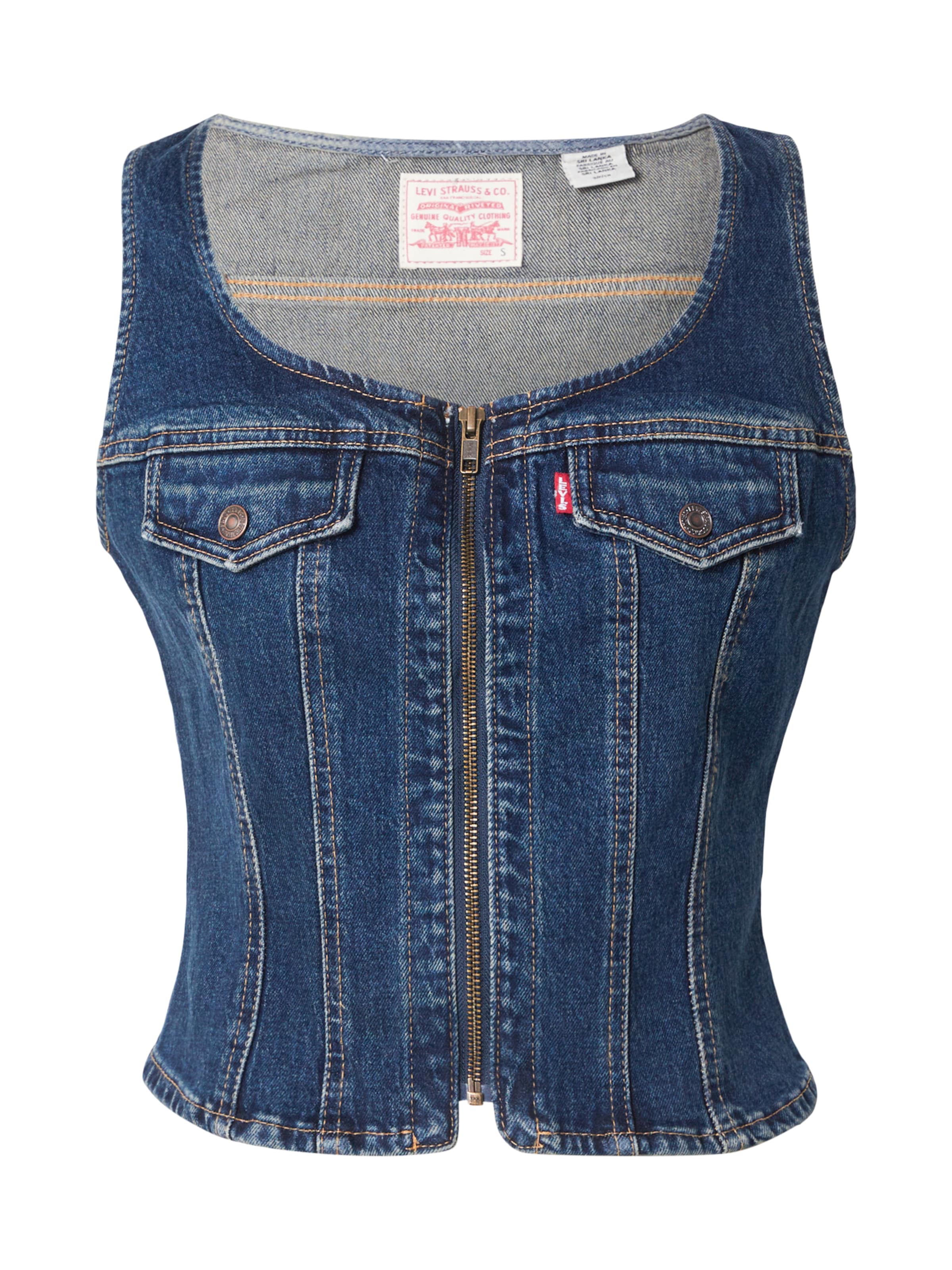 LEVI'S ® - Colete 'VINTAGE' em azul: frente
