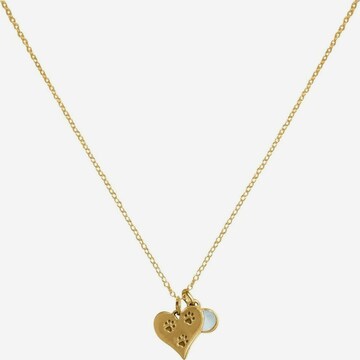 Gemshine Necklace in Gold: front