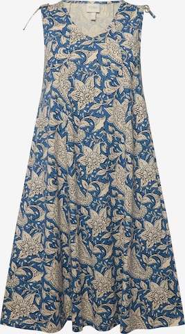 Ulla Popken Poletna obleka | modra barva: sprednja stran