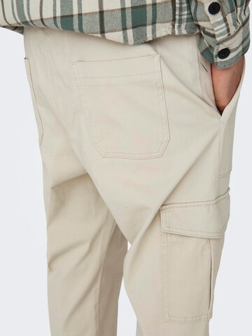 Only & Sons Regular Cargo trousers 'LUC' in Grey