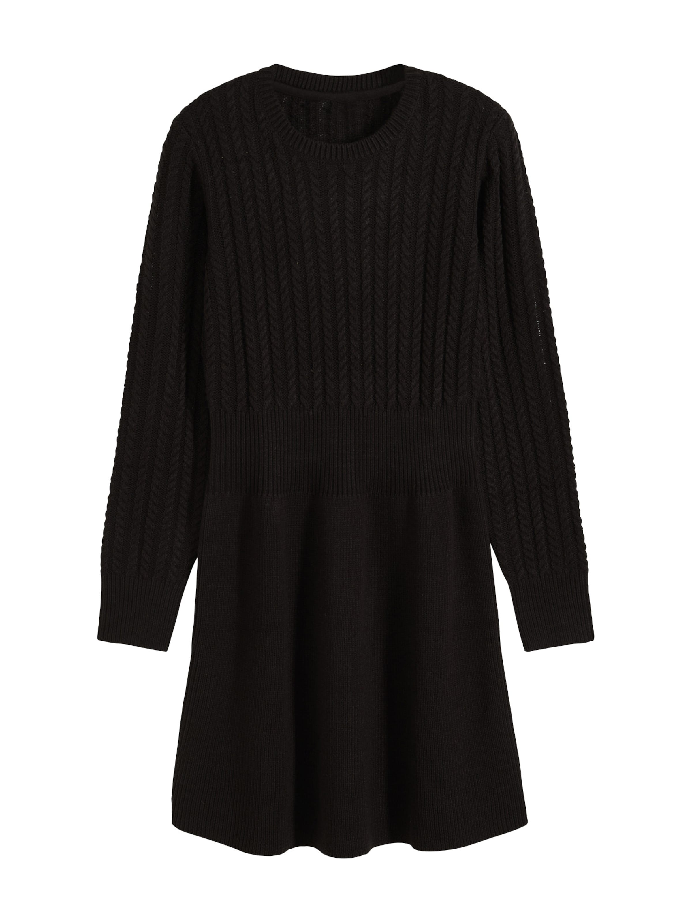 bonprix Gebreide jurk in XS in de kleur Zwart, Productweergave