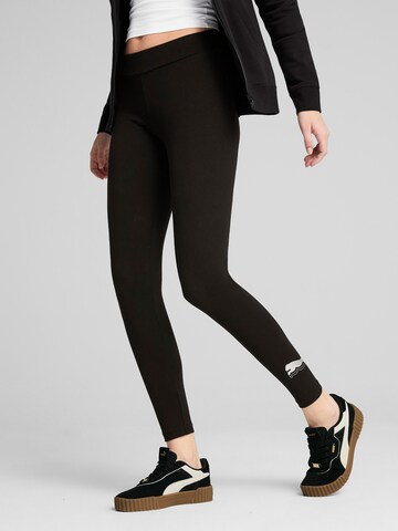 Skinny Pantalon de sport 'Ess' PUMA en noir