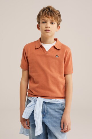 WE Fashion Μπλουζάκι σε πορτοκαλί: μπροστά