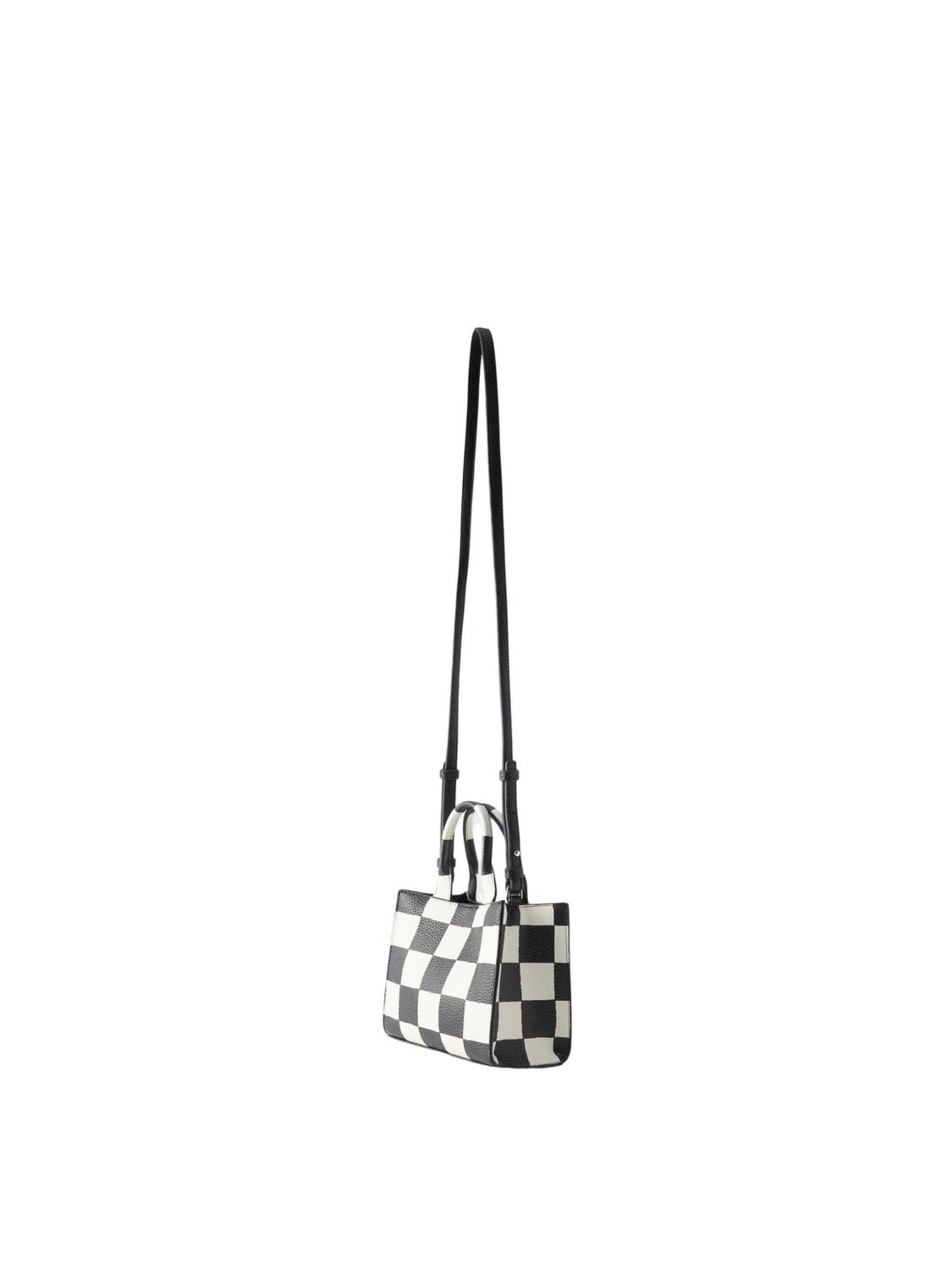Karl Lagerfeld Shopper 'Karl Lagerfeld Cabas Carré Mini Damier Noir & Blanc' - Čierna