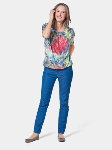 Goldner Blouse in Gemengde kleuren