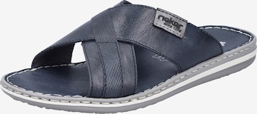 Rieker Pantolette in Blau: Vorderseite