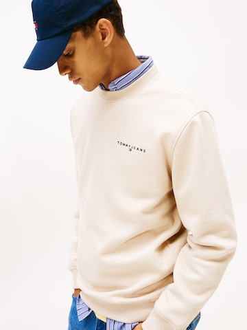 Tommy Jeans Mikina – béžová