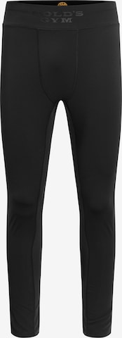 GOLD´S GYM APPAREL Skinny Sportbroek 'Ken' in Zwart: voorkant