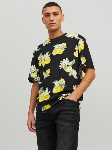 JACK & JONES T-shirt i svart: framsida