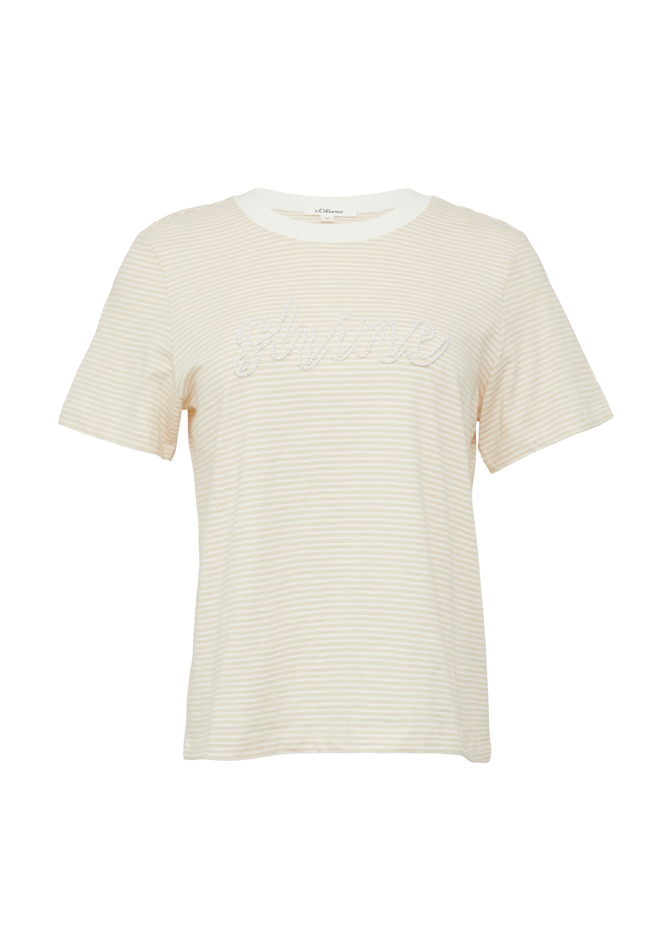 T-shirt s.Oliver en beige : devant