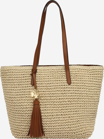 Borsa a spalla 'WHITNEY' di Lauren Ralph Lauren in beige: frontale