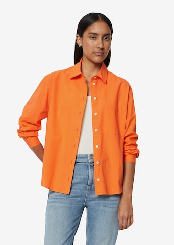 Camicia da donna di Marc O'Polo DENIM in arancione: frontale