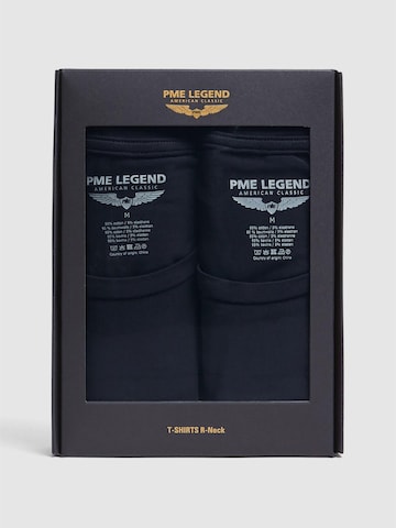 PME Legend Onderhemd '2-pack basic T-shirts with crew neck' in Blauw
