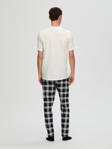 SELECTED HOMME Long Pajamas in White