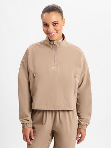 Aim'n Between-season jacket ' Espresso Windbreaker ' in Beige: front