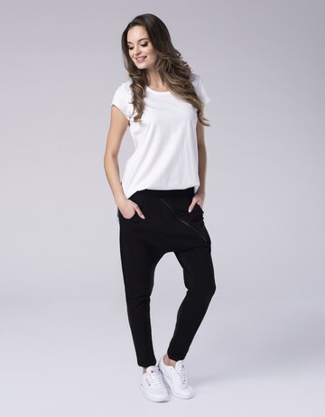 Regular Pantalon harem KALITE look en noir