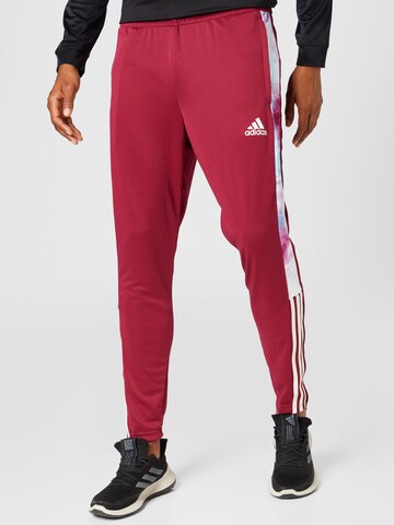 ADIDAS SPORTSWEAR Normální Sportovní kalhoty 'Tiro' – červená: přední strana