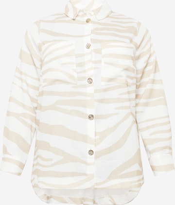 River Island Plus Bluse in Beige: front