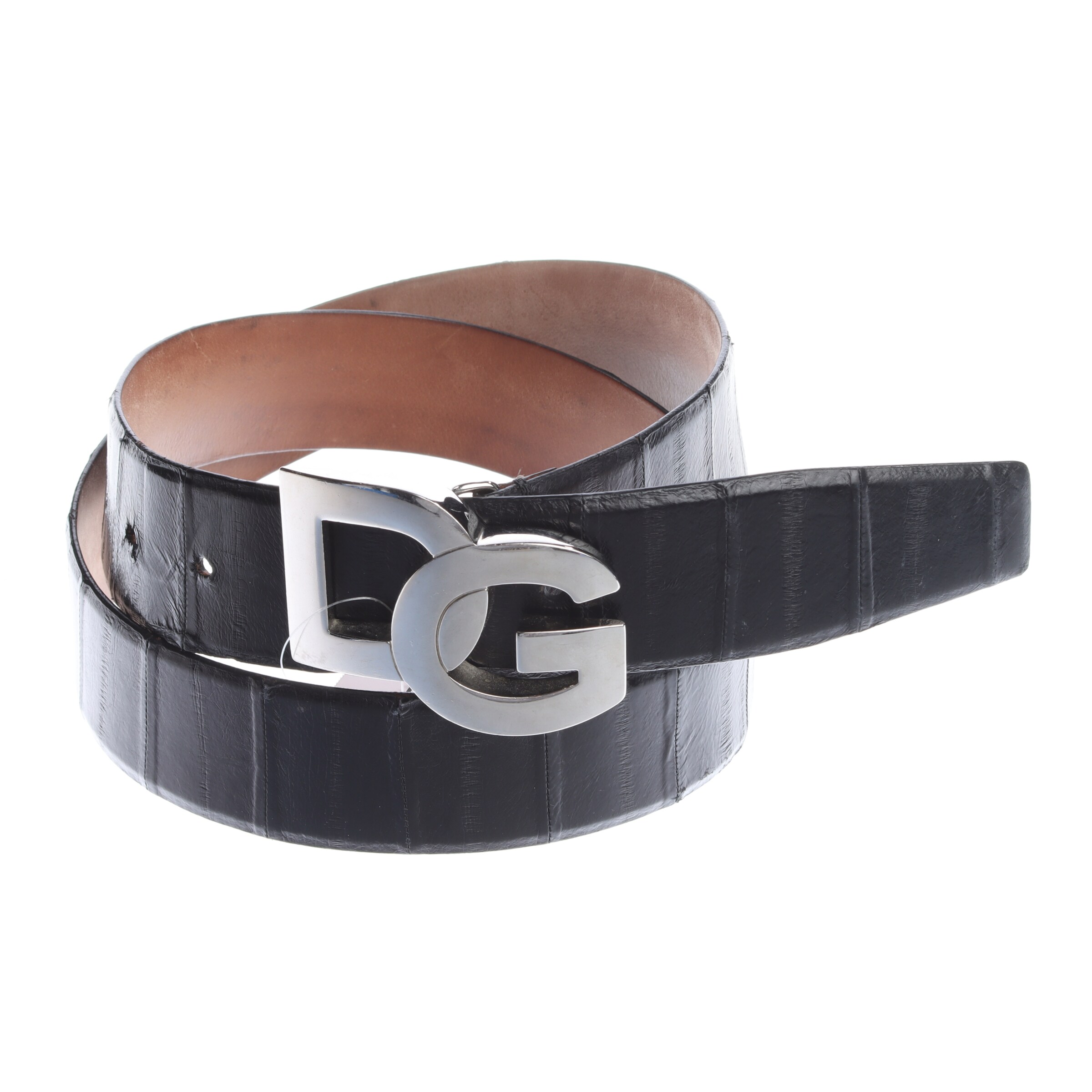 DOLCE & GABBANA Gürtel XL in Schwarz: Vorderseite