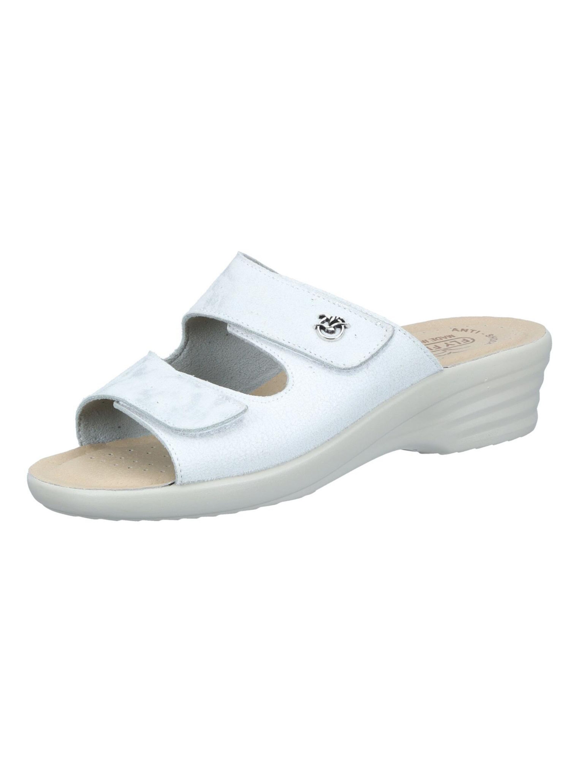 FLY FLOT Mules in White: front