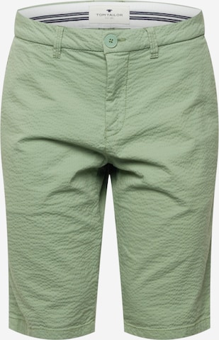 TOM TAILOR Regular Chino 'Josh' in Groen: voorkant