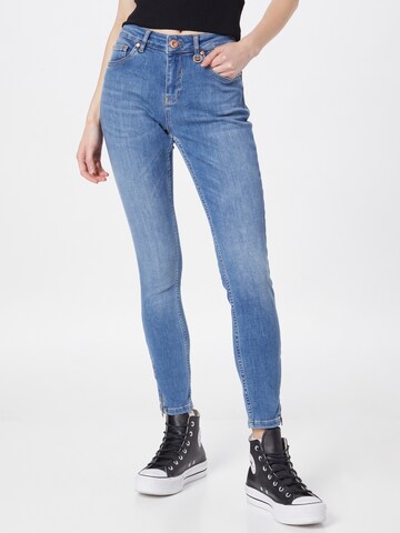 PULZ Jeans - Skinny Calças de ganga 'EMMA' em azul: frente