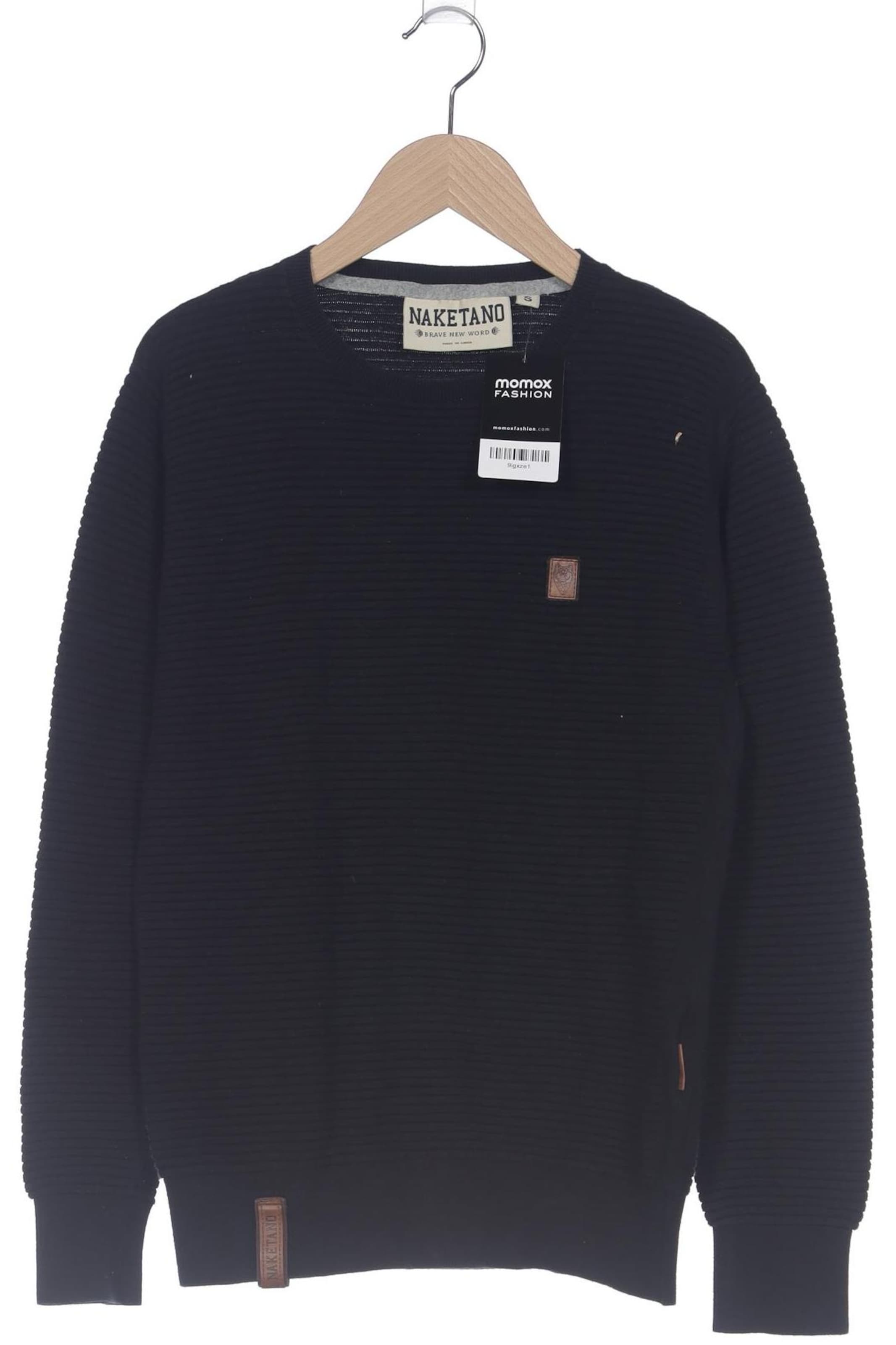 naketano Pullover S in Schwarz: Vorderseite