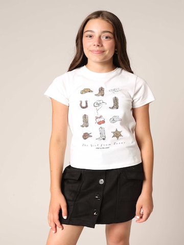 T-Shirt 'TEXAS' Deeluxe en blanc : devant