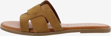 XAVER LUIS Schuhmanufaktur Mules 'Roberta' in Brown: front