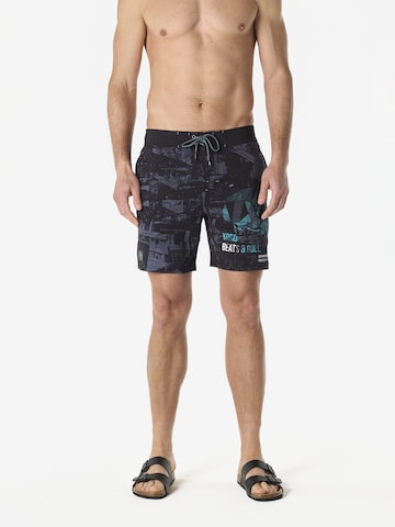 Shorts de bain KOROSHI en noir : devant