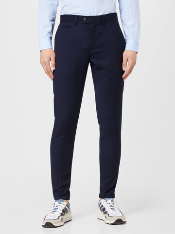 Lindbergh Regular Chino in Blauw: voorkant